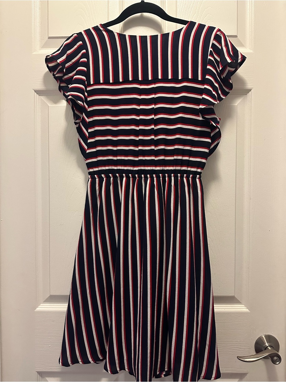 🇺🇸 Monteau Navy, Red & White Striped Dress - Picture 2 of 7